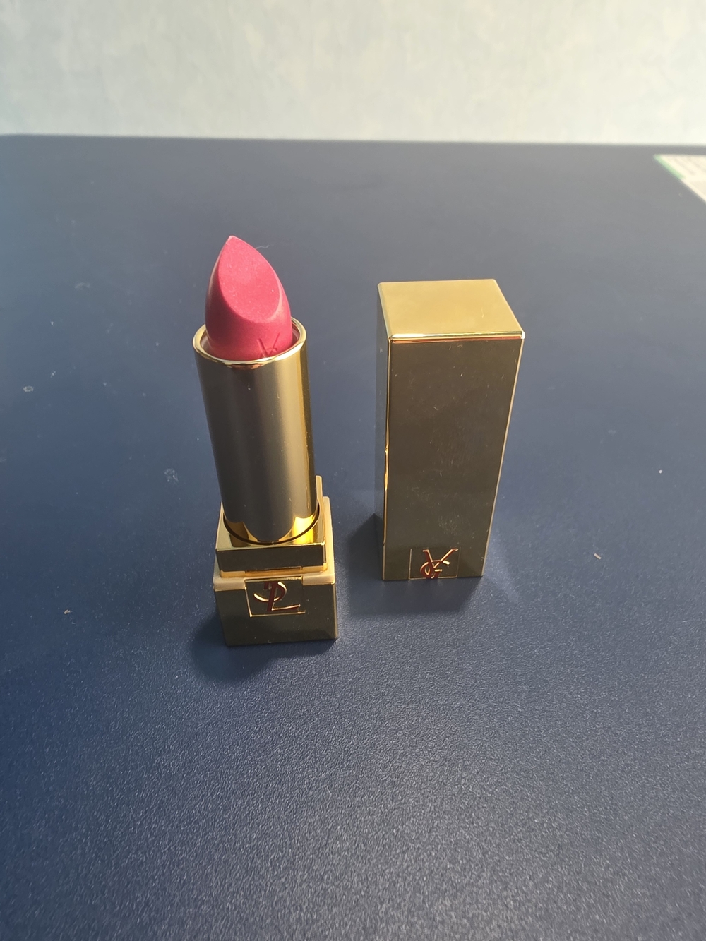 Yves Saint Laurent Matte Pink Lipstick in Gold Case